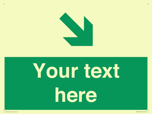 Custom Safe condition: Green Down right arrow